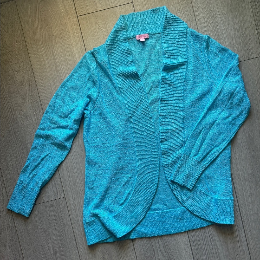 Lilly Pulitzer Blue Cardigan Sweater with